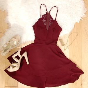 Maroon formal dress